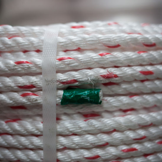 Tali pelbagai dawai terapung putih 10mm dengan bintik merah (gegelung 220m)