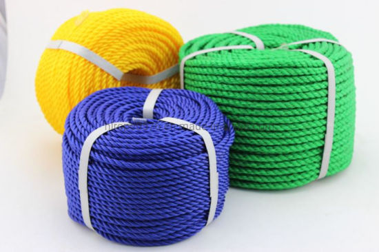 3 helai tali warna PE yang dililit berpilin