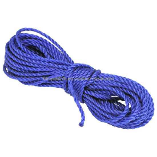 3X tali polipropilena 18mx8mm tali polipropilena biru perkhemahan tali leher terpal pertanian